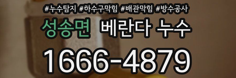 성송면 베란다 누수