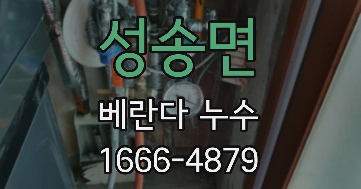 성송면 베란다 누수