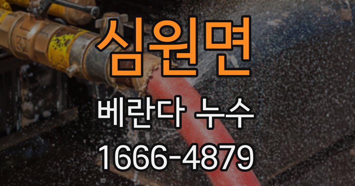 심원면 베란다 누수