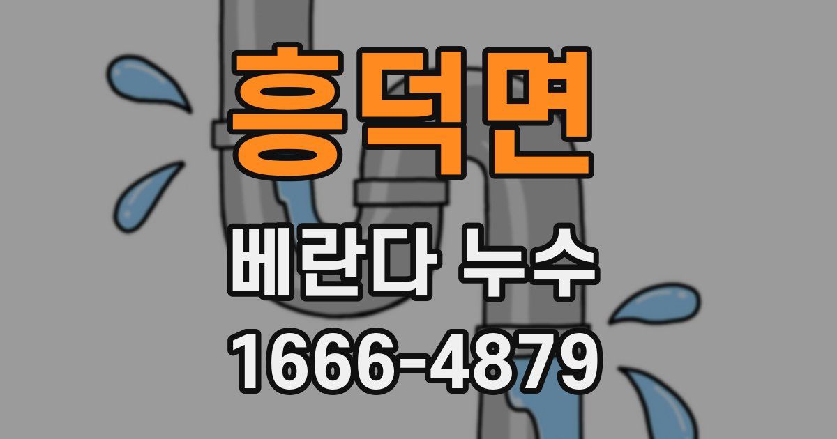 흥덕면 베란다 누수