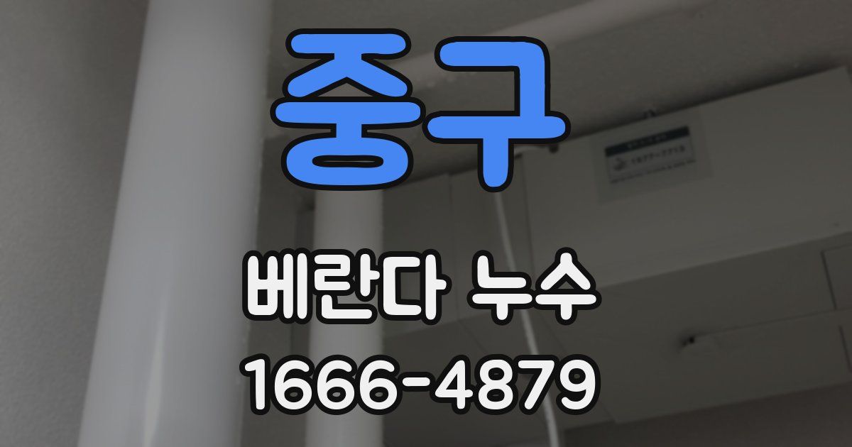 중구 베란다 누수