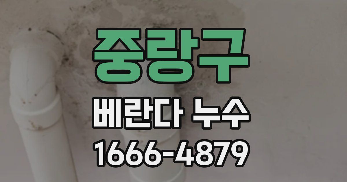 중랑구 베란다 누수