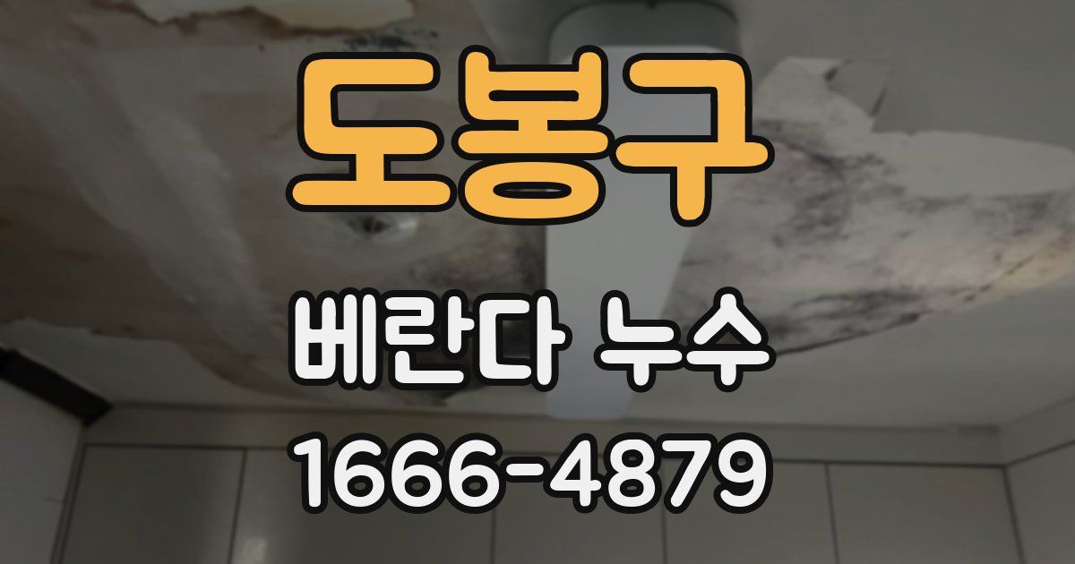 도봉구 베란다 누수