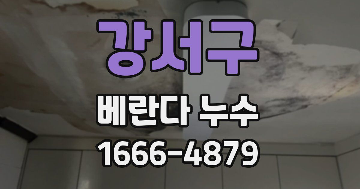 강서구 베란다 누수