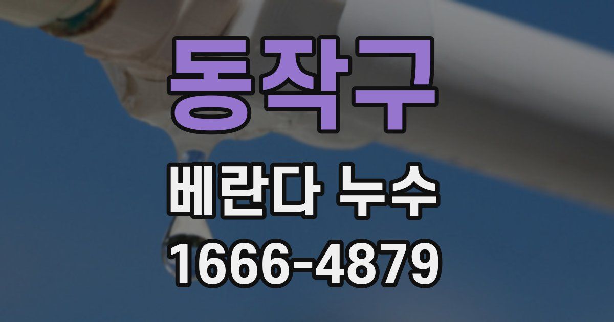 동작구 베란다 누수
