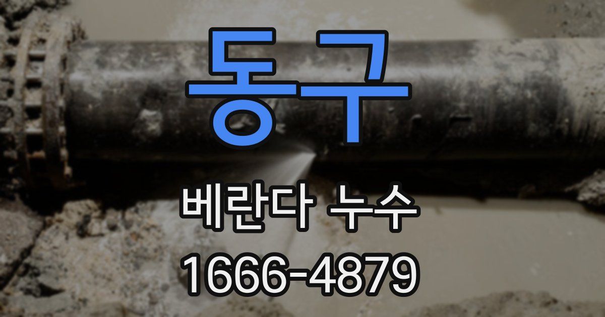 동구 베란다 누수