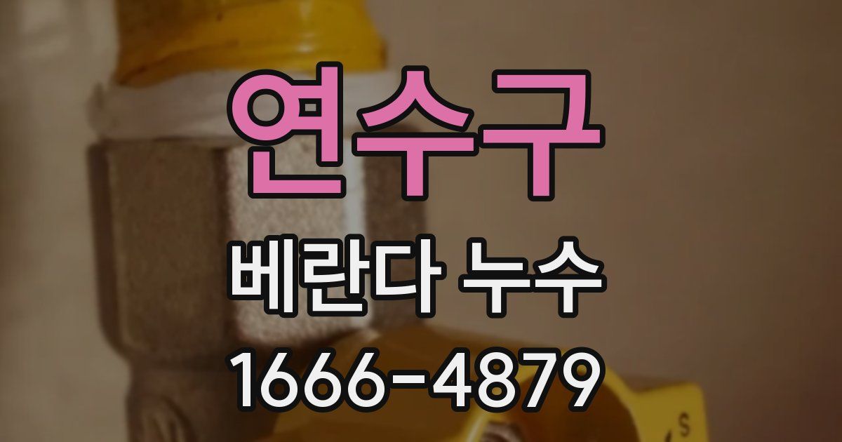 연수구 베란다 누수