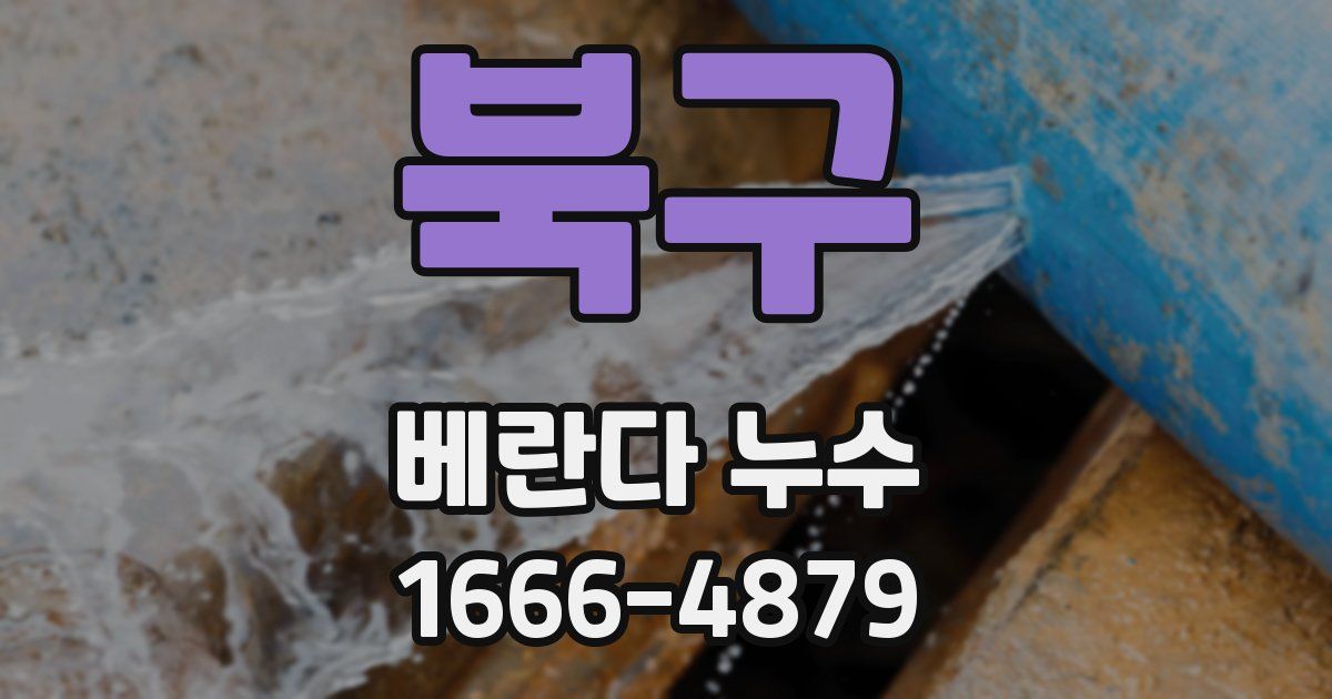 북구 베란다 누수