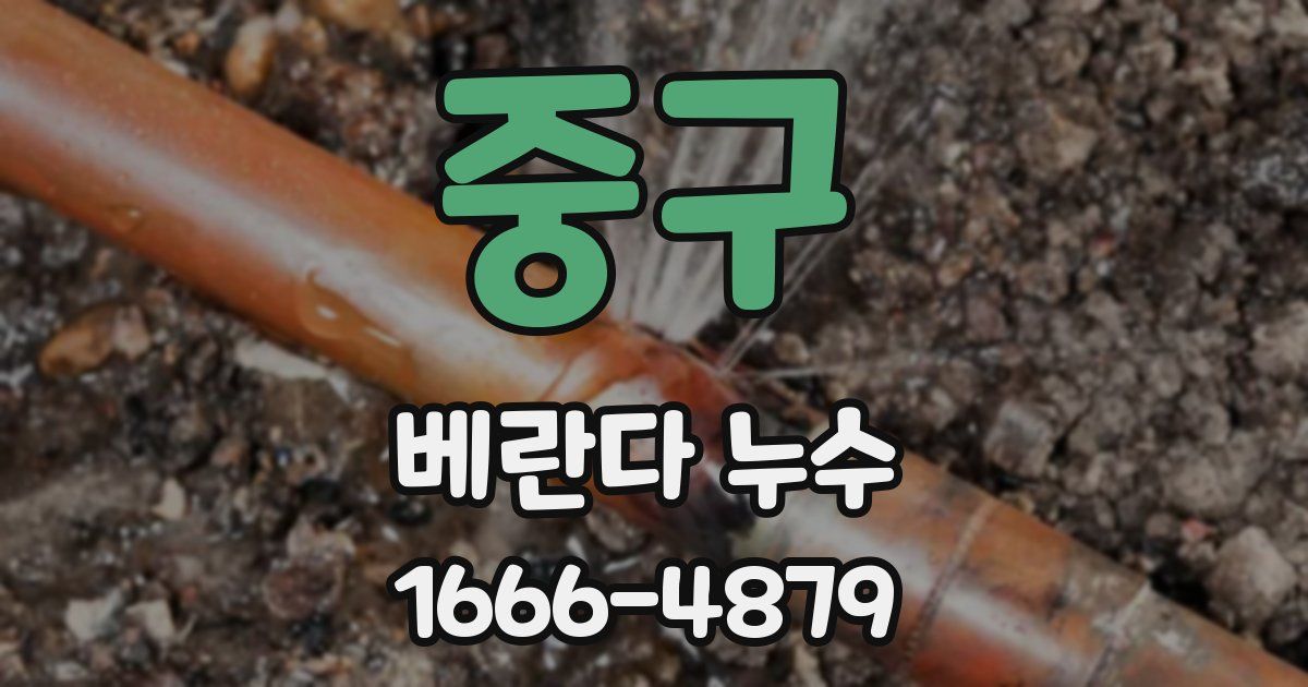중구 베란다 누수