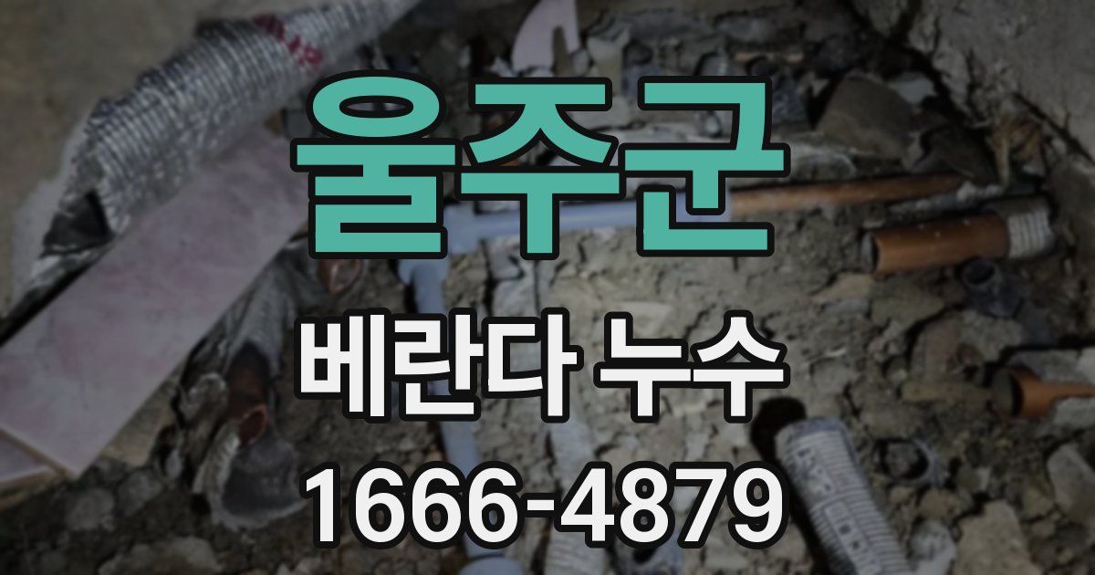 울주군 베란다 누수