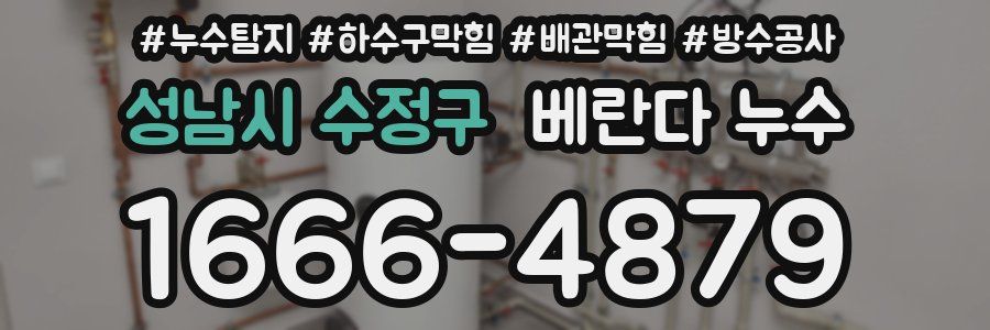 성남시 수정구 베란다 누수