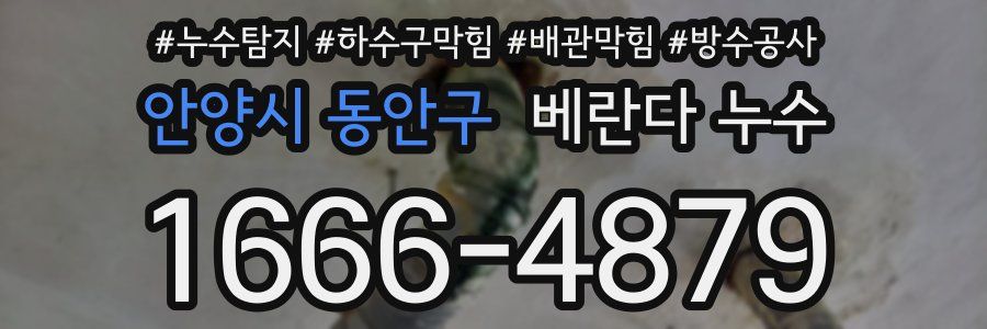 안양시 동안구 베란다 누수