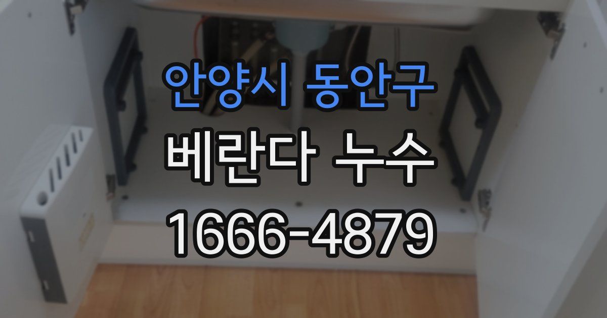안양시 동안구 베란다 누수