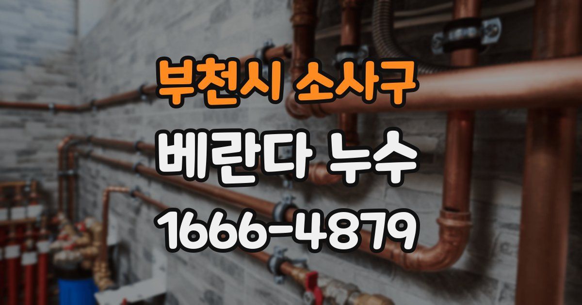 부천시 소사구 베란다 누수