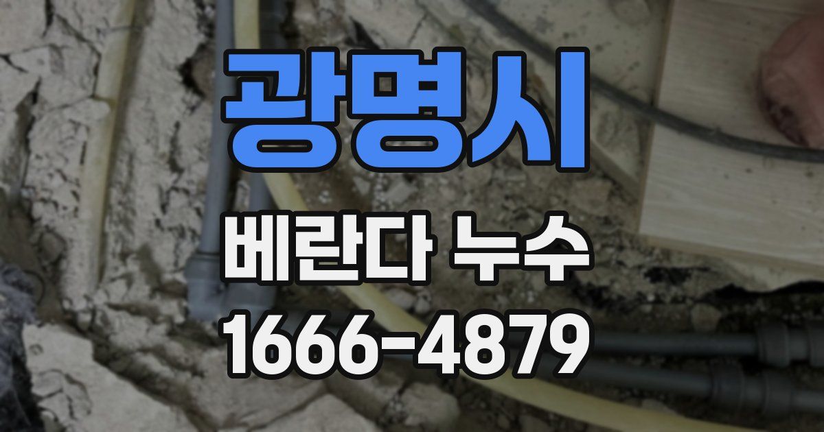 광명시 베란다 누수