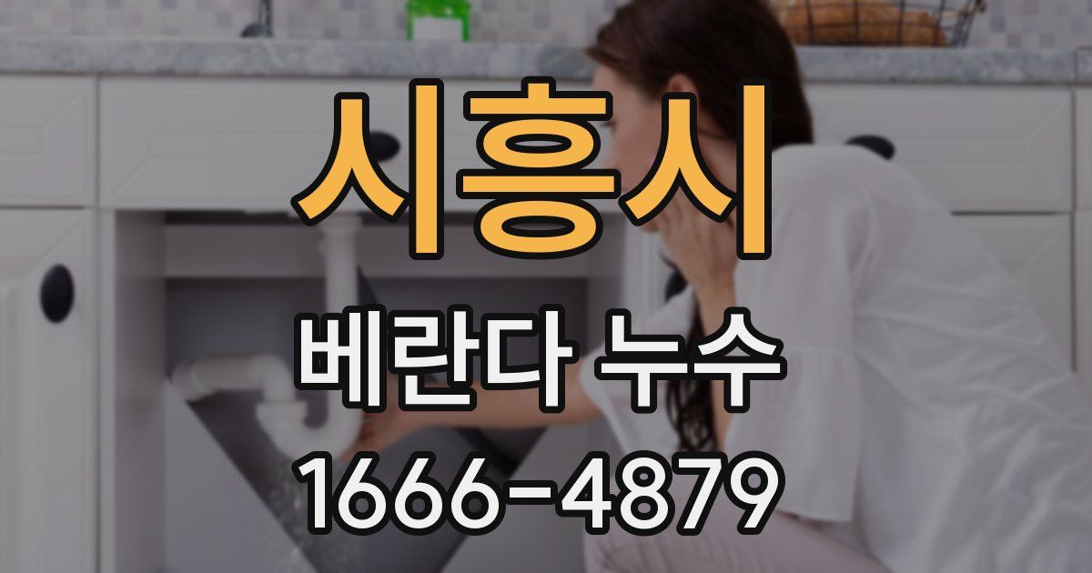시흥시 베란다 누수