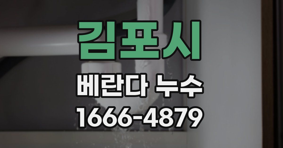 김포시 베란다 누수