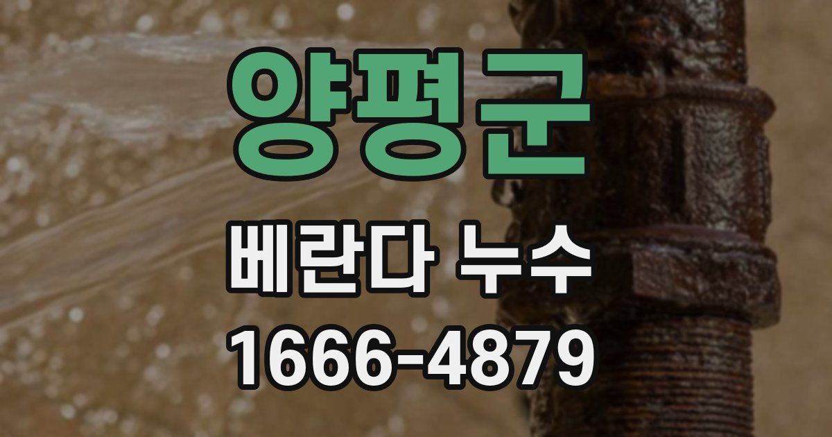 양평군 베란다 누수