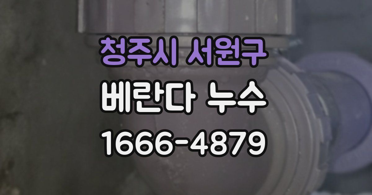 청주시 서원구 베란다 누수