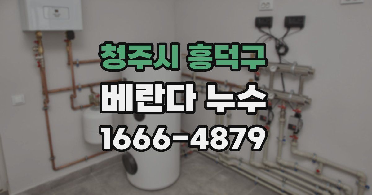 청주시 흥덕구 베란다 누수