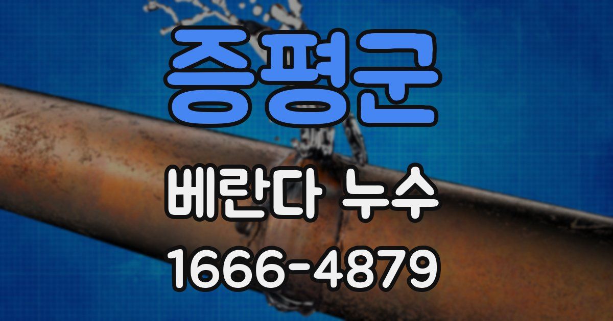 증평군 베란다 누수