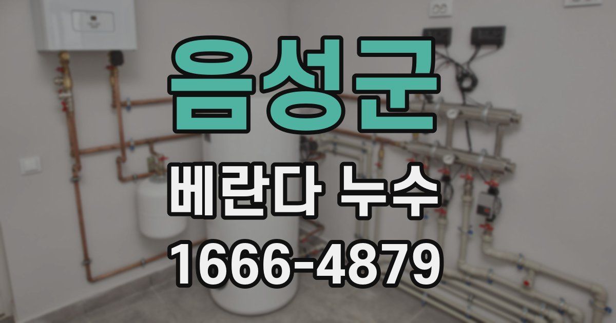음성군 베란다 누수