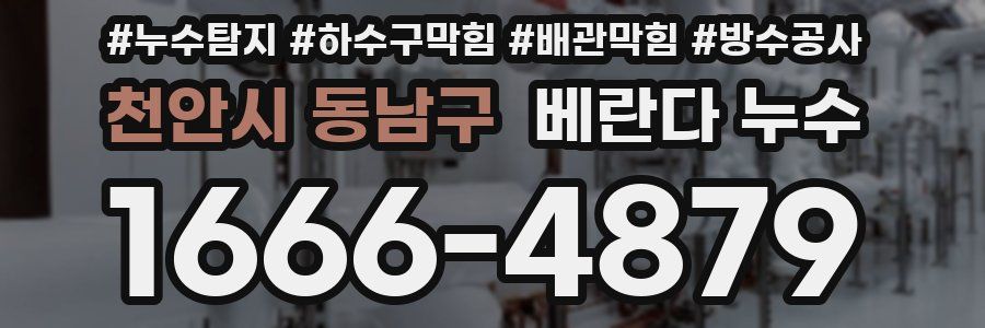 천안시 동남구 베란다 누수
