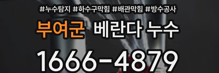 부여군 베란다 누수