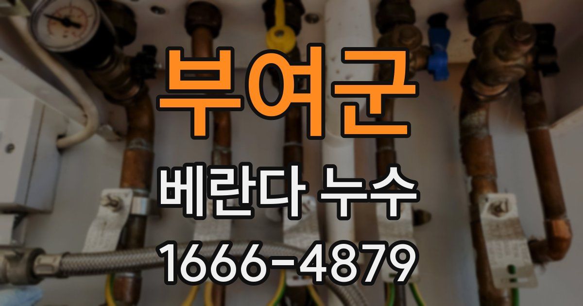 부여군 베란다 누수