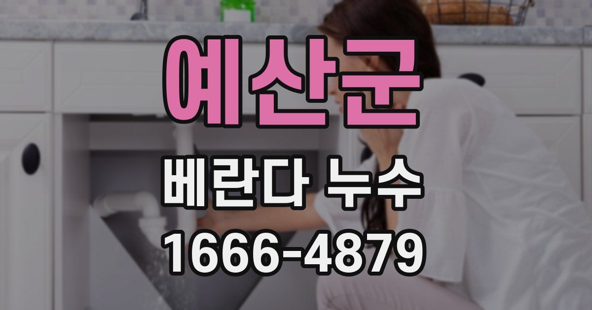 예산군 베란다 누수