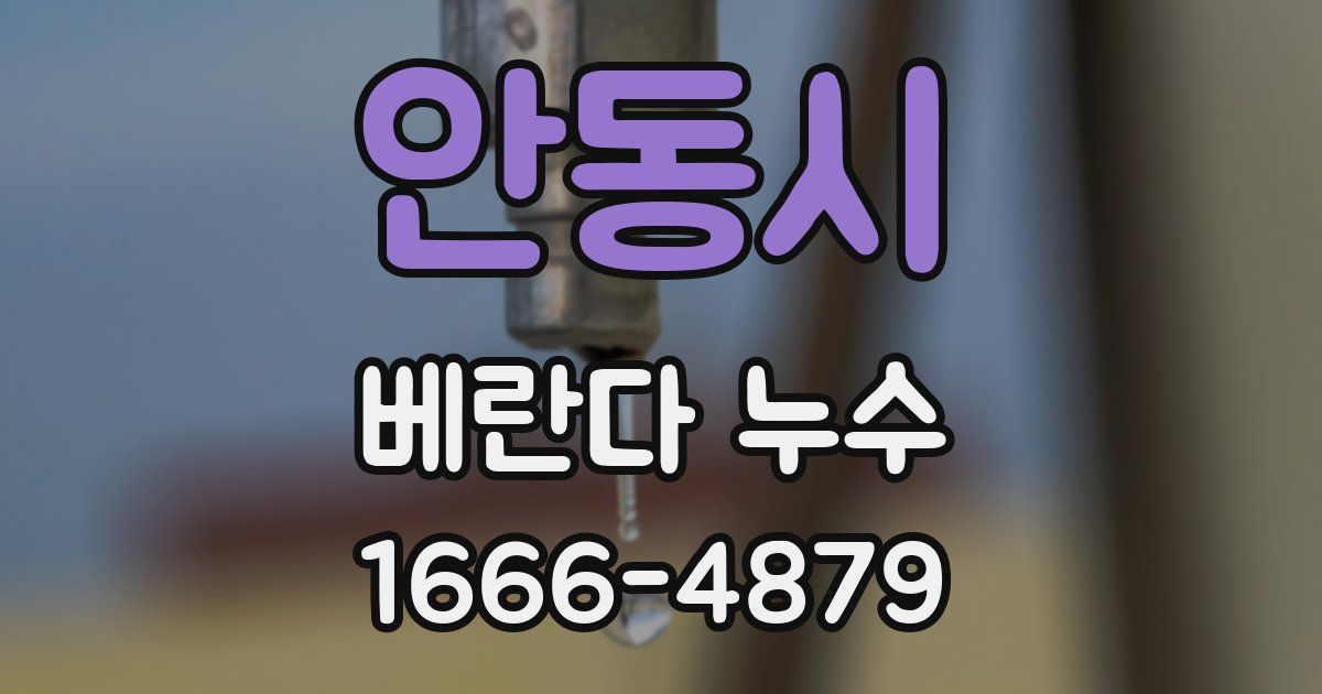 안동시 베란다 누수