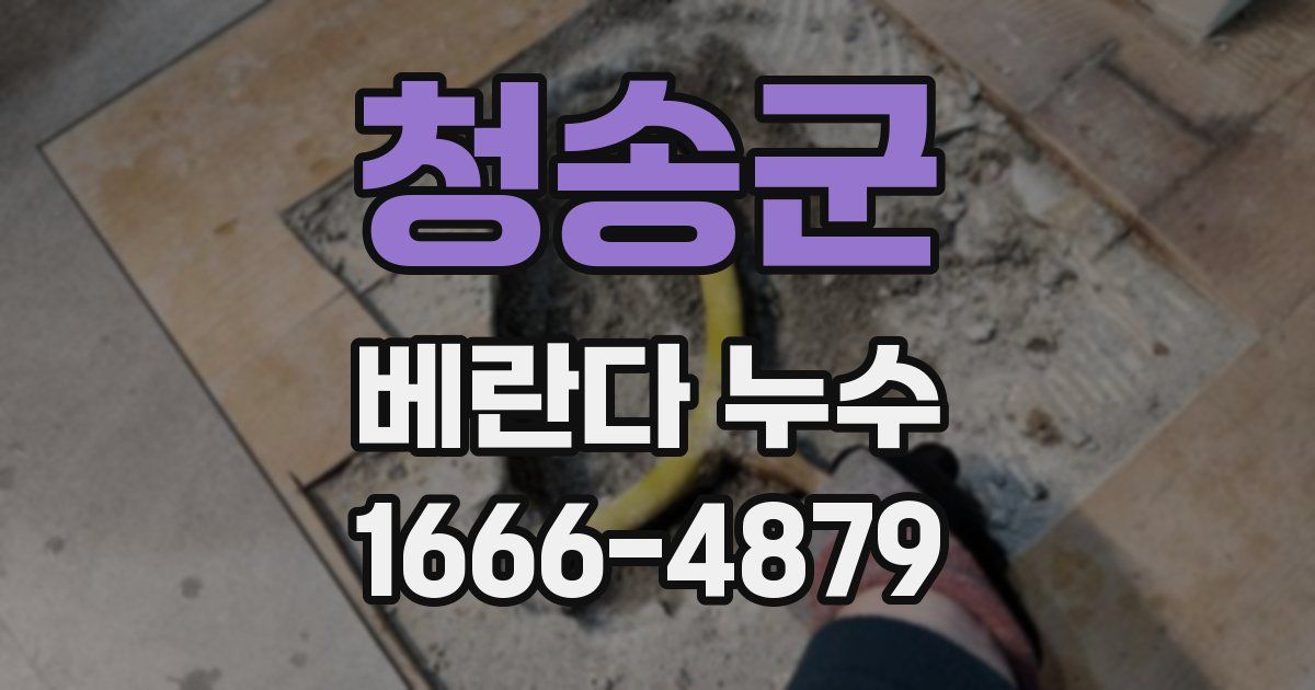 청송군 베란다 누수