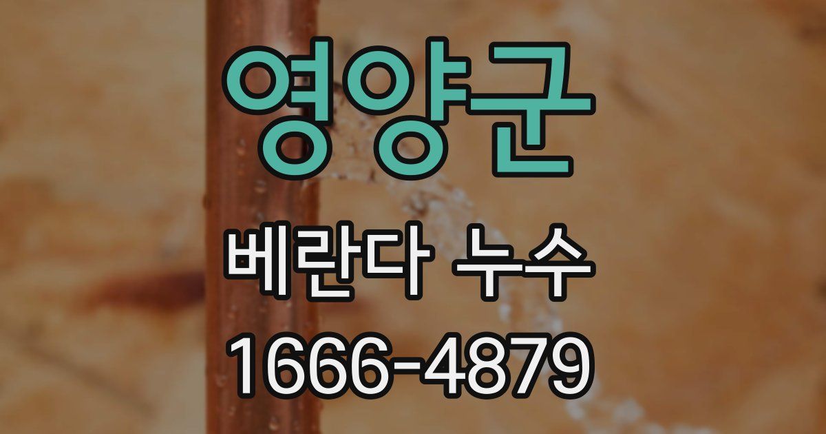 영양군 베란다 누수