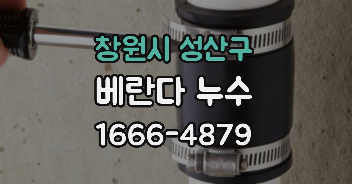 창원시 성산구 베란다 누수