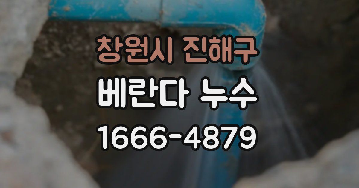 창원시 진해구 베란다 누수