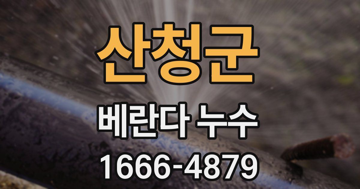 산청군 베란다 누수