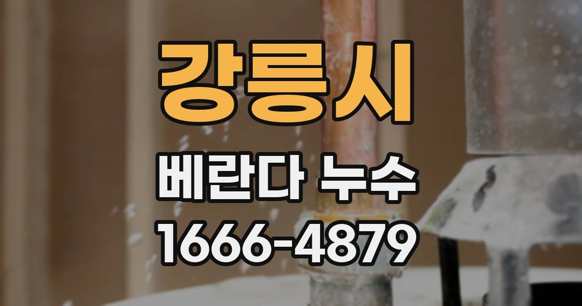 강릉시 베란다 누수