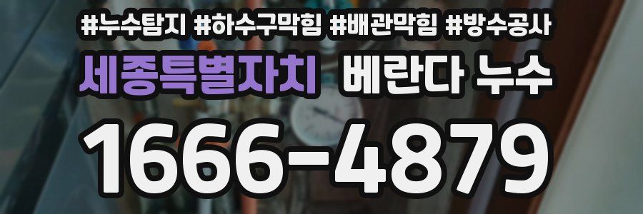 세종특별자치 베란다 누수