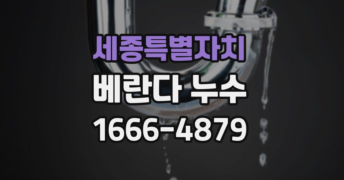 세종특별자치 베란다 누수