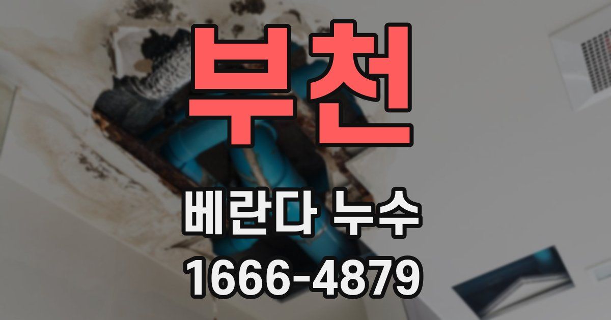 부천 베란다 누수
