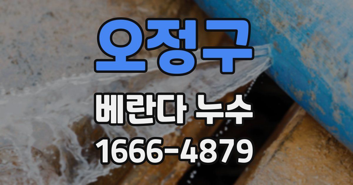 오정구 베란다 누수
