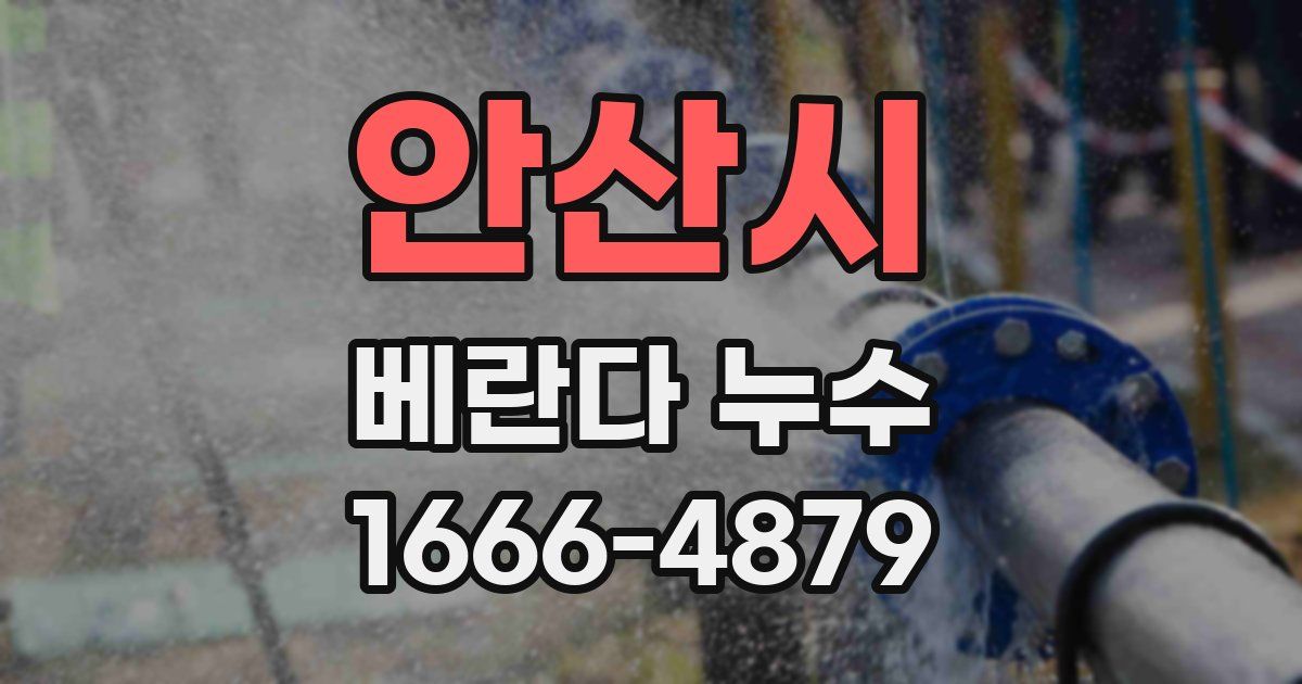 안산시 베란다 누수