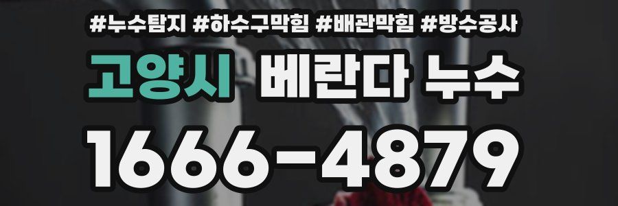 고양시 베란다 누수