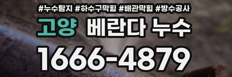 고양 베란다 누수