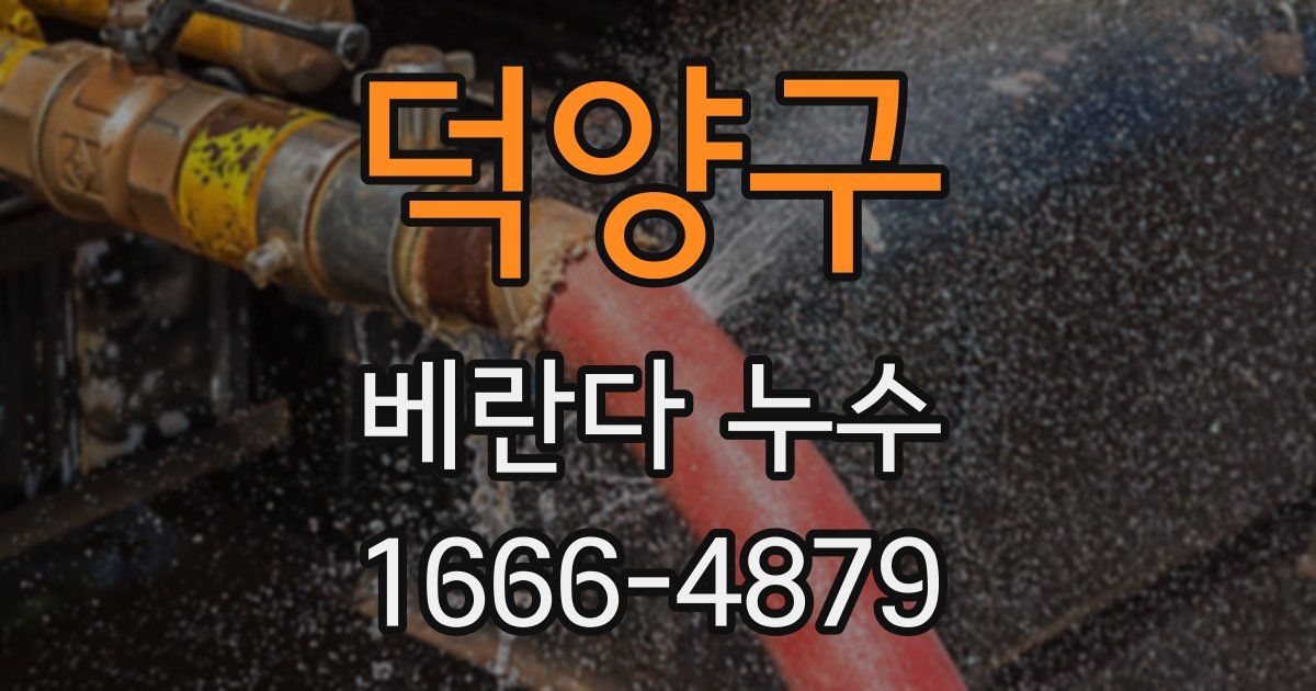 덕양구 베란다 누수
