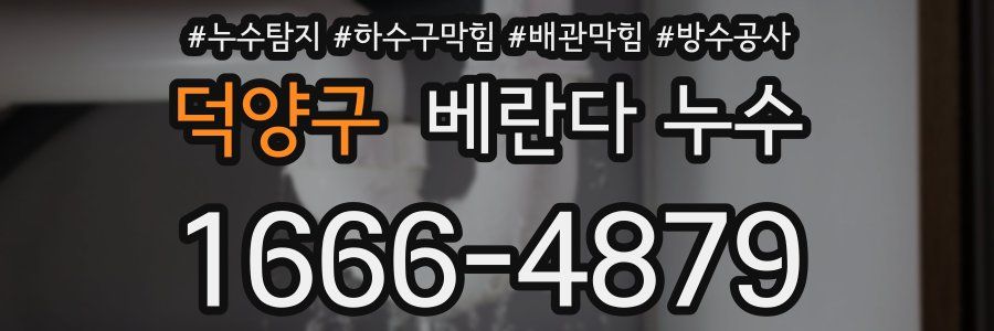 덕양구 베란다 누수
