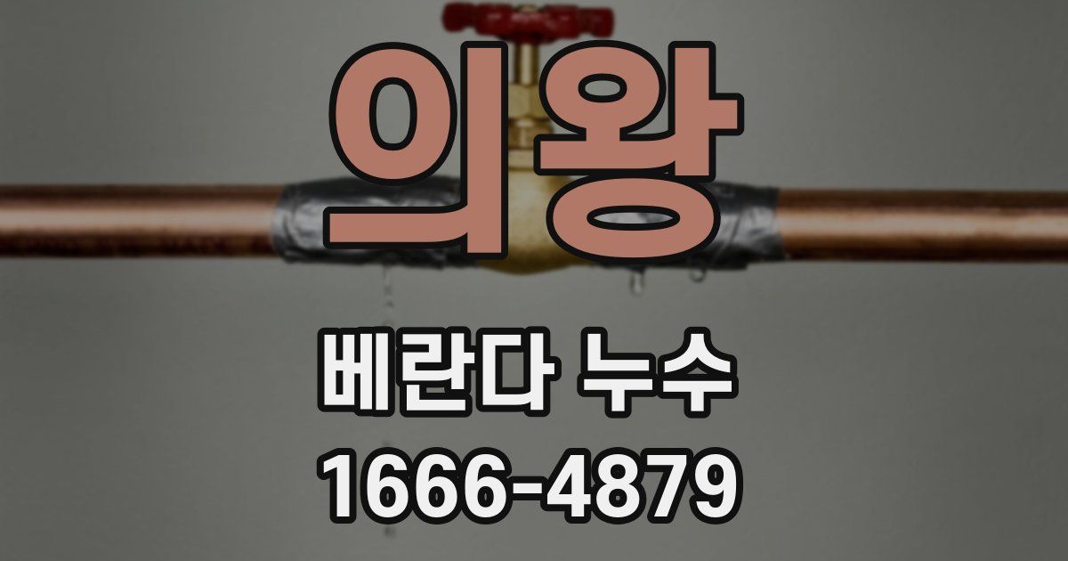 의왕 베란다 누수