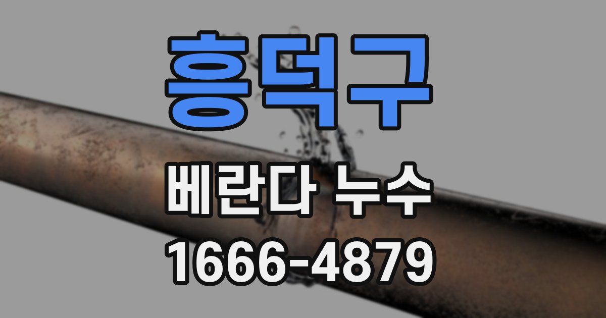 흥덕구 베란다 누수