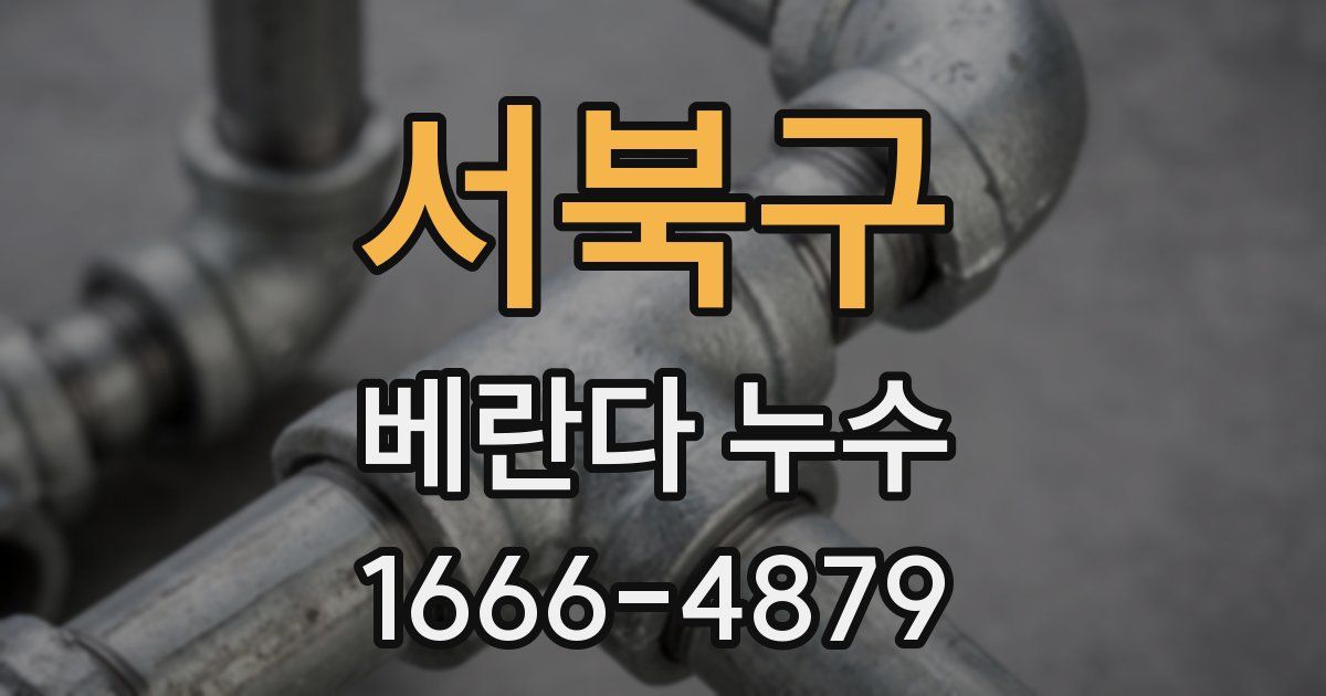 서북구 베란다 누수