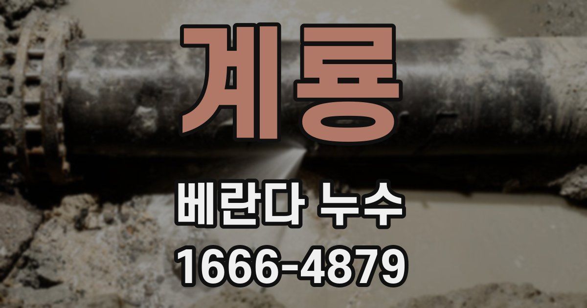 계룡 베란다 누수